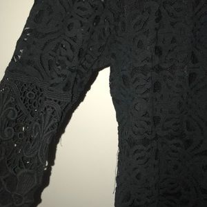 Black lace dress